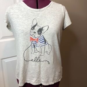 3️⃣ for $10🎉Elle Boston Terrier Light Gray Tee